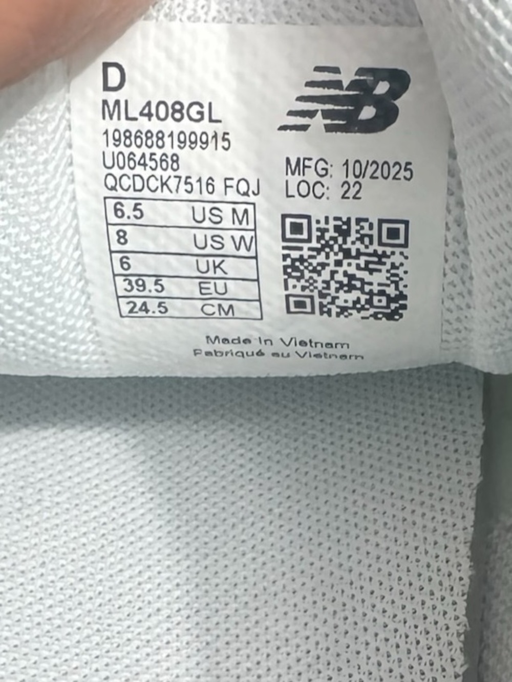 New Balance 408 Sneaker Size 8 - Picture 5 of 6